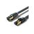 Патч-корд 8м, S/FTP cat 8 RJ-45 black Vention (IKABK)