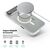 Чохол до мобільного телефона Armorstandart Unit MagCase Apple iPhone 17 Air Clear Silver + Orange Button Set (ARM90583), зображення 4