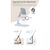 Подставка для планшета и телефона Knight Foldable Desk Mobile Phone Holder Stand (Plastic) Black Essager (EZJZM-QSSJ01), изображение 10
