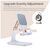 Подставка для планшета и телефона Knight Foldable Desk Mobile Phone Holder Stand (Plastic) White Essager (EZJZM-QSSJ02), изображение 6