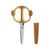 Ножницы Kite детские в футляре Monkey, 13 см (K21-017-03), изображение 3