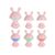 Нічник Kite Світильник LED з акумулятором Cute Bunny, рожевий (K25-316-1-2), зображення 4