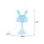 Нічник Kite Світильник LED з акумулятором Simple Bunny, блакитний (K25-317-1-3), зображення 6
