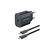 Зарядное устройство Vention 1xUSB-C PD20W + cable USB-C to USB-C black (G16B0-EU)