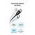 Дата кабель USB-C to USB-C 2.0m PD100W 5A braided L502 white Ugreen (35221), зображення 2