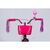 Велосипед Formula 20" Kid FLOWER PREMIUM BH рама-10" ST 2026 чорний з рожевим (OPS-FRK-20-242), изображение 6