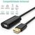 Дата кабель USB 2.0 AM to AF 20.0m Active black Ugreen (10324), зображення 2