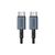 Дата кабель USB-C to USB-C 1.2m 60W braided black Choetech (XCC-1014)