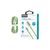 Дата кабель USB 2.0 AM to Lightning 1.0m 2.4A green Choetech (XAL-0003-GN-V2), изображение 2