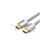 Кабель мультимедийный HDMI M to HDMI M 1.0m V2.0 4K60Hz braided aluminum alloy gray Vention (AABIF), изображение 2