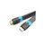Кабель мультимедийный HDMI M to HDMI M 5.0m V2.0 4K60Hz PVC flat black Vention (AAKBJ)