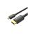 Кабель мультимедийный HDMI M to HDMI micro M 2.0m V2.0 4K60Hz 18Gbps black Vention (AGIBH)