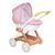 Коляска для кукол Smoby Baby Nurse Терракотовая пудра, люлька с корзиной, 18 мес + (7600254124)