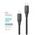 Дата кабель USB-C to Lightning 1.0m PD30W TPE embossed black ColorWay (CW-CBPDCL101-BK), изображение 4