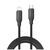 Дата кабель USB-C to Lightning 1.0m PD30W TPE embossed black ColorWay (CW-CBPDCL101-BK)