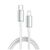Дата кабель USB-C to Lightning 1.0m PD30W zinc alloy braided white ColorWay (CW-CBPDCL098-WT)