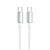 Дата кабель USB-C to USB-C 1.0m 5A 100W zinc alloy braided white ColorWay (CW-CBPDCC098-WT), изображение 3