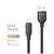 Дата кабель USB 2.0 AM to Lightning 1.0m 3A TPE embossed black ColorWay (CW-CBUL101-BK), изображение 4