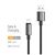 Дата кабель USB 2.0 AM to Lightning 1.0m 3A zinc alloy braided black ColorWay (CW-CBUL098-BK), изображение 4