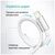 Дата кабель USB 2.0 AM to Lightning 2.0m 3A zinc alloy braided white ColorWay (CW-CBUL099-WT), изображение 11