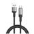 Дата кабель USB 2.0 AM to USB-C 1.0m 6A braided wire black ColorWay (CW-CBUC096-BK)