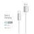 Дата кабель USB 2.0 AM to USB-C 2.0m 3A zinc alloy braided white ColorWay (CW-CBUC099-WT), изображение 4