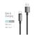 Дата кабель USB 2.0 AM to USB-C 2.0m 3A zinc alloy braided black ColorWay (CW-CBUC099-BK), изображение 4