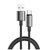 Дата кабель USB 2.0 AM to USB-C 2.0m 3A zinc alloy braided black ColorWay (CW-CBUC099-BK)