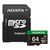 Карта пам'яті ADATA 64GB microSD class 10 UHS-I U3 V30 A2 Speed Plus (UD64GUI3V30A2SP-RA1)