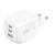 Зарядное устройство Belkin 2xUSB-C + 1xUSB PD70W PPS GaN white (WCH018HQWH)