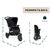Коляска Chicco Activ3 New 2 в 1 Чорна (2900990892068) (87154.31.01), изображение 5
