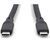 Дата кабель USB-C to USB-C 1.0m USB4 2.0 80G 240W 16K silicone black Digitus (AK-300350-010-S), изображение 2