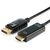 Кабель мультимедийный DisplayPort M to HDMI M 3.0m 8K/4K black Atcom (30100), изображение 2