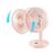 Вентилятор Jisulife Desktop small fan 01 Pink, изображение 2