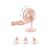 Вентилятор Jisulife Desktop small fan 01 Pink, изображение 3