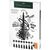 Лайнер Faber-Castell набор ручек капиллярных и блокнот Sketch Set цвет черный (XXS, XS, S, F, M, 1,5, B, FM) (32468)