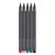 Лайнер Faber-Castell набор ручек капиллярных Grip Finepen трехгранная 0,4 мм, 5 цветов (32143), изображение 2