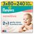 Детские влажные салфетки Pampers Sensitive 3 x 80 шт (240 шт) (8006530134521), изображение 2