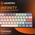Клавіатура GamePro MK130 V2 Infinity QLAB Sakura Linear RGB USB UA Black (MK130-V2-B-QS), зображення 9