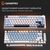 Клавіатура GamePro MK160 V2 Warden QLAB Sakura Linear RGB USB UA White (MK160-V2-BL-QS), зображення 15