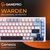 Клавіатура GamePro MK160 V2 Warden QLAB Sakura Linear RGB USB UA White (MK160-V2-BL-QS), зображення 5
