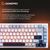 Клавіатура GamePro MK160 V2 Warden QLAB Sakura Linear RGB USB UA White (MK160-V2-BL-QS), зображення 6
