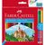Олівці кольорові Faber-Castell 24 кольори "Замок" + 3 двоколірні олівці + стругачка, (110324) (5515)