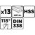 Набор сверл Graphite по металлу, HSS, 2–8мм, кейс, 13шт (54T935), изображение 2