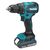 Шуруповерт Makita DDF490WV, 18V, АКБ 1x2Ah, 27·65Нм, 0-500·0-1900об/хв, кейс, 1.4кг (DDF490WV), зображення 2