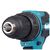 Шуруповерт Makita DDF490WV, 18V, АКБ 1x2Ah, 27·65Нм, 0-500·0-1900об/хв, кейс, 1.4кг (DDF490WV), зображення 3
