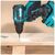 Шуруповерт Makita DDF490WV, 18V, АКБ 1x2Ah, 27·65Нм, 0-500·0-1900об/хв, кейс, 1.4кг (DDF490WV), зображення 9