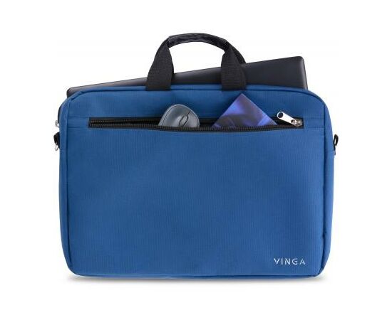 Сумка для ноутбука Vinga 15.6" NB110BL blue (NB110BL), изображение 8 Сумка для ноутбука Vinga 15.6" NB110BL blue (NB110BL), изображение 8
