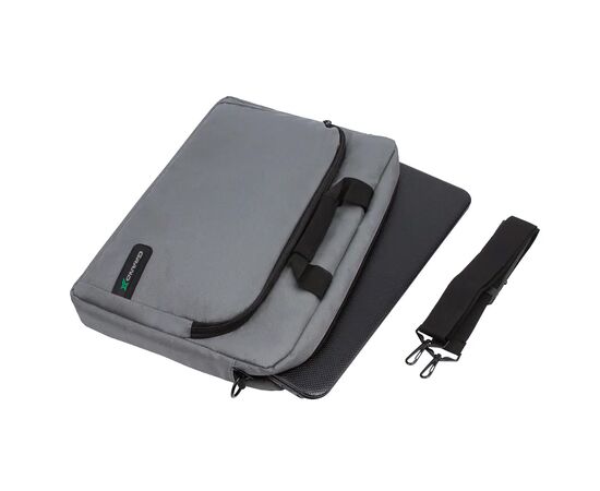 Сумка для ноутбука Grand-X 15.6'' SB-129 Grey Ripstop Nylon (SB-129G), изображение 3 Сумка для ноутбука Grand-X 15.6'' SB-129 Grey Ripstop Nylon (SB-129G), изображение 3