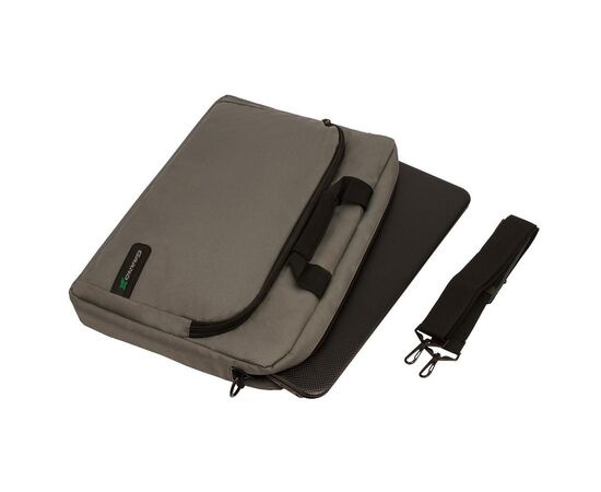 Сумка для ноутбука Grand-X 15.6'' SB-129 Grey Ripstop Nylon (SB-129G), изображение 5 Сумка для ноутбука Grand-X 15.6'' SB-129 Grey Ripstop Nylon (SB-129G), изображение 5